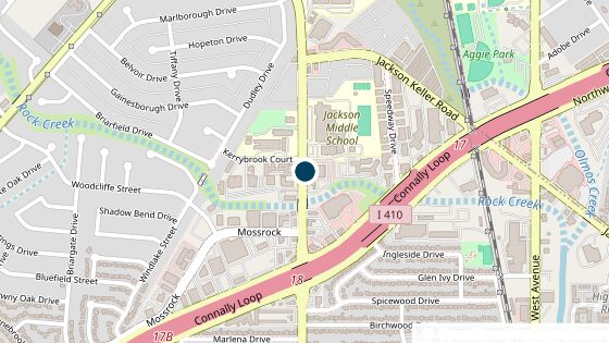 Map of the area around the Motmot Foundation Repair office at 4402 Vance Jackson Road, San Antonio
