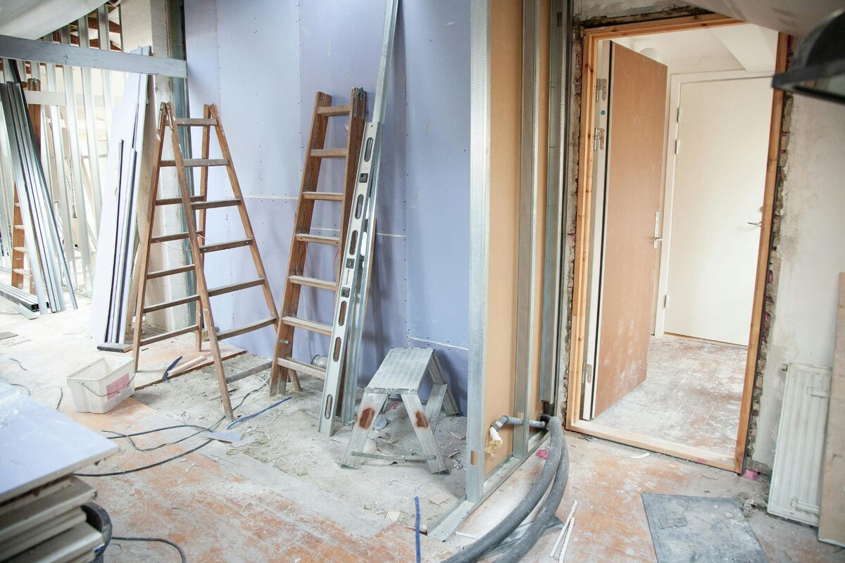 A home mid-renovation — building value through improvements big and small